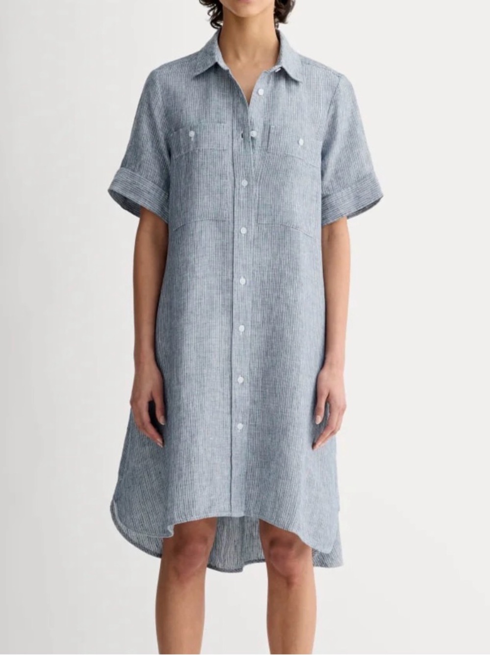 Everlane daytripper shirt dress linen size XL